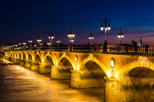 istock View at Old stony bridge in Bordeaux 2127560722