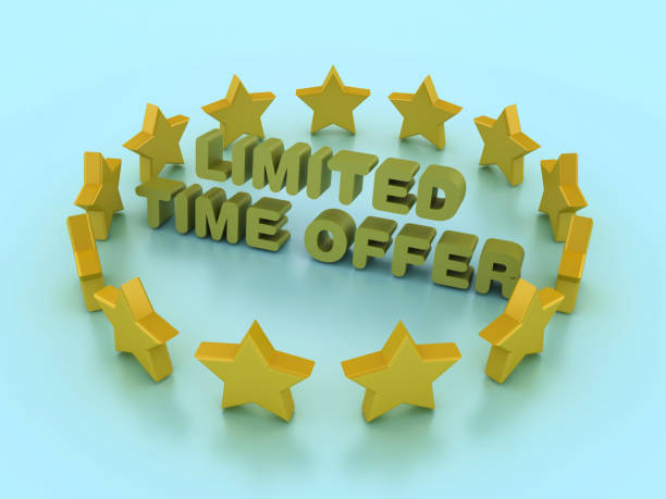 istock 3D Stars with Limited Time Offer Phrase 2127766402