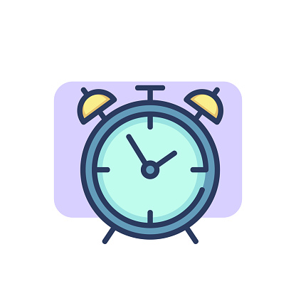 Wake-up clock thin line icon. Alarm, morning, getting up outline sign. Time and measurement concept. Vector illustration symbol element for web design and apps