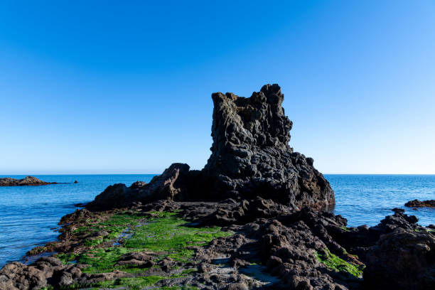 istock Original Volcanic Rock Formation against Clear Blue Sky, Cabo de Gata 2127788777