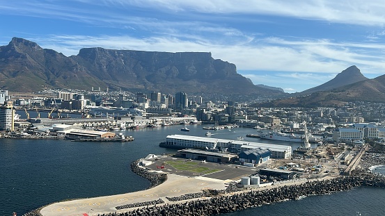 Harbour of Cape Town on a sunny afternoon