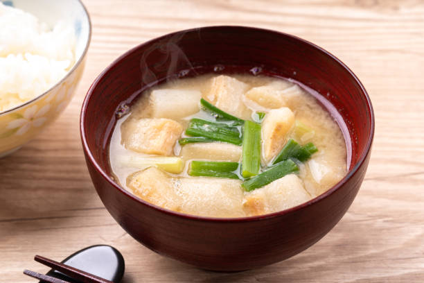 istock Miso soup with wheat gluten 2127836645