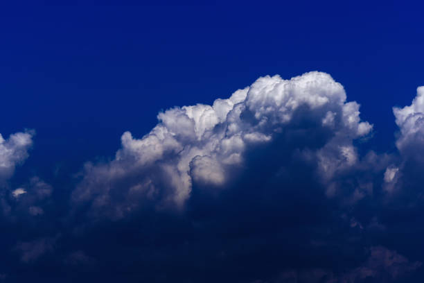 Beautiful cumulonimbus clouds with blue sky background.