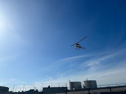 Helipad of Cape Town on a sunny summer afternoon