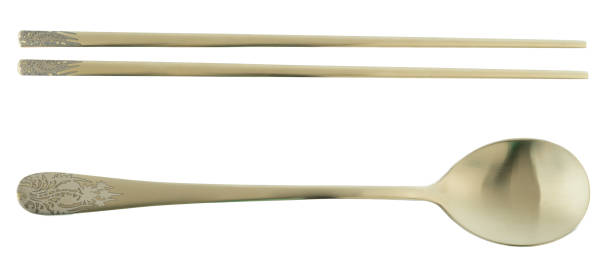 istock Chinese chopsticks and spoon on isolated background. 2127957281