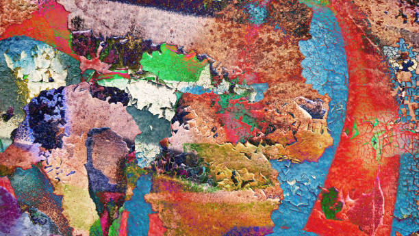 istock Grunge Old Weathered Cracked Cement Wall With Multicolored Paint Layers Partially Peeled Off High Resolution Stock Image 2127971461