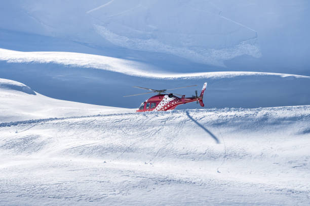 istock Mountain Rescue Helicopter in Switzerland 2127980418