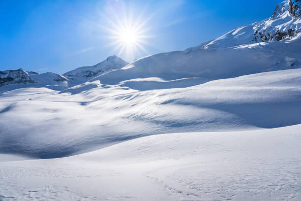 istock Winter snow covered mountain, Saas-Fee, Switzerland 2128002068