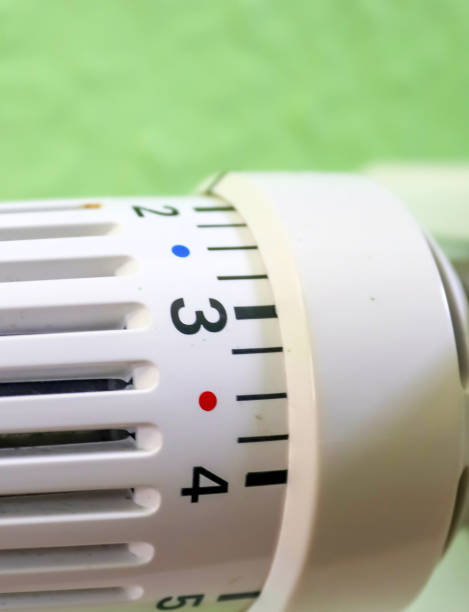 istock Close-up view of a heater thermostat. 2128036821