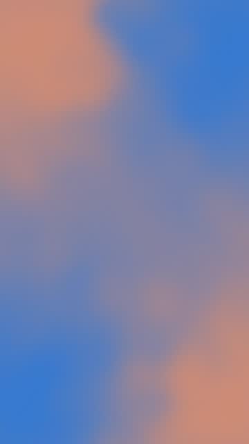 Digital animation in vertical video in blue and orange colors.