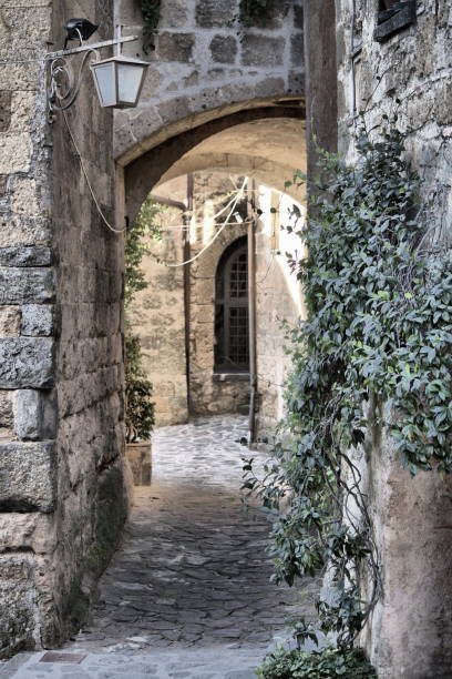 istock Urban scenic in Civita di Bagnoregio 2128115130