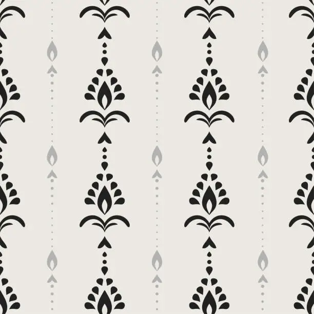 Vector illustration of Damask seamless pattern