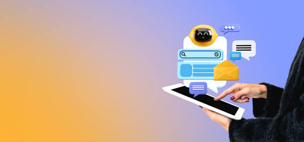 istock Woman hands with tablet and AI chat bot 2128259846
