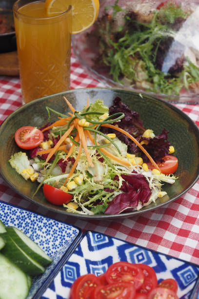 istock Close up bowl of mixed vegetables salad 2128285169