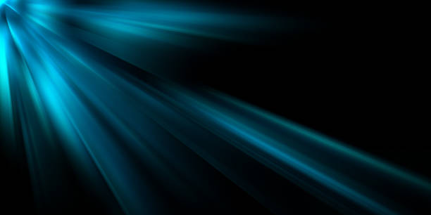Radial Blur On A Blue Abstract Sunburst Background