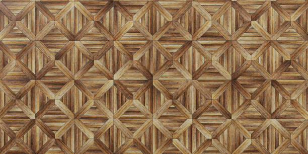istock Seamless wood parquet texture herringbone light brown. 2128360441