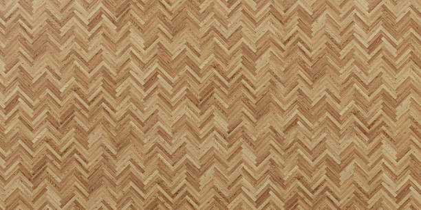 istock Seamless wood parquet texture herringbone light brown. 3D render 2128361526