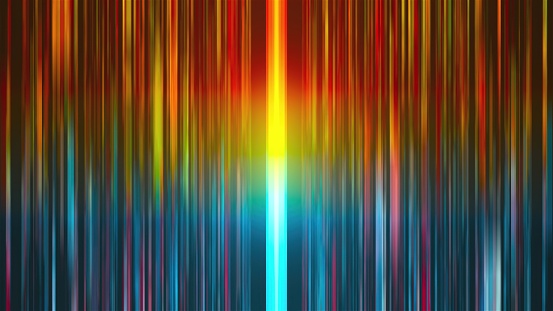 Colorful vertical lines. Computer generated 3d render