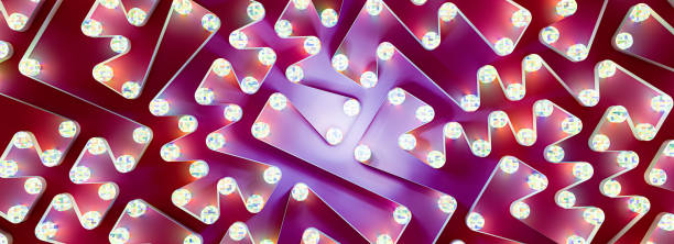 Top down view of abstract futuristic maze. 3D generated image.