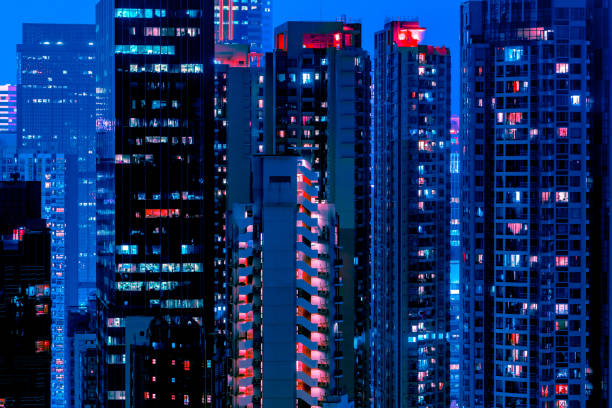 istock Hong Kong cityscape view at night time 2128477700