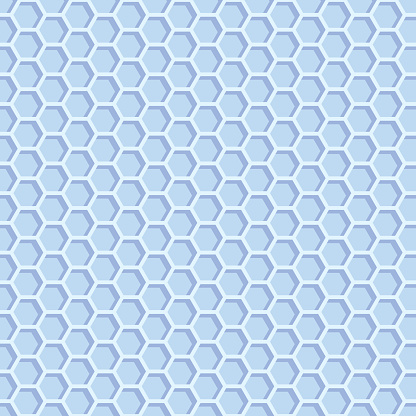 Abstract modern hexagon background. White and blue honey pattern geometric texture.