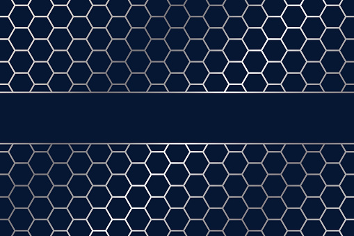 Luxurious abstract hexagonal shapes background