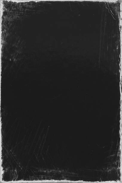 istock Empty old vintage black scratch torn poster overlay texture background 2128670759
