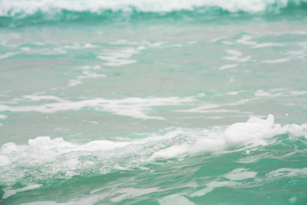 Sea waves. Foaming sea. Atlantic Ocean Sea.