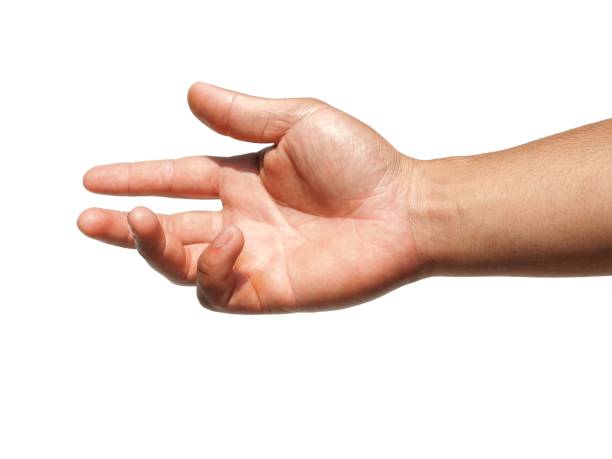 istock Men's hands making gestures like  I'm about to grab something.  or are about to help  Isolated on white background. 2128782400