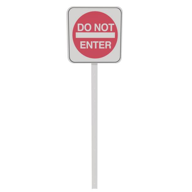 Do Not Enter Traffic Sign isolated on white background