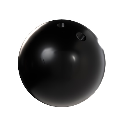 Bowling Ball isolated on white background. High quality 3d illustration