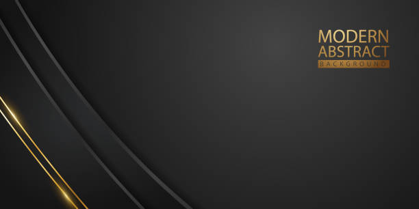 istock Abstract background with glitter and golden lines glowing dots golden combinations. 2128864587