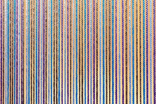colorful nylon rope Using nylon rope in weaving