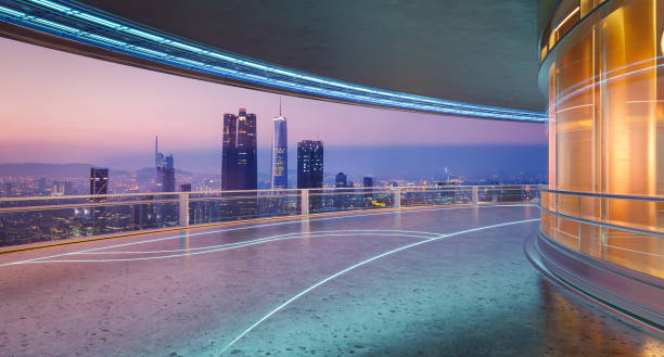 istock 3d City view from high rise 2128962612