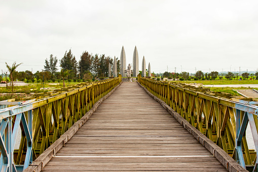 Hien Luong Bridge Relic In Quang Tri Province, Vietnam.