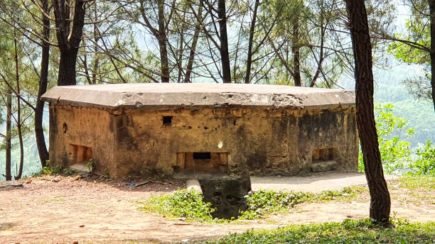 A Military Bunker On The Hill In Vietnam.