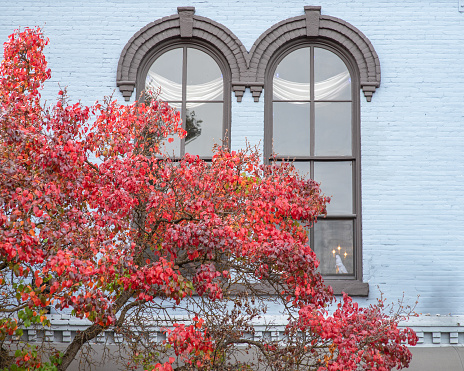 Vintage architecture in Ashland, Oregon, in the Autumn