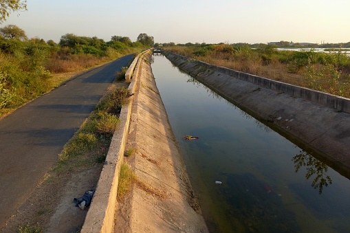 Infrastructure, Bhagupura Canal Road, Goblej, Kheda, Gujarat