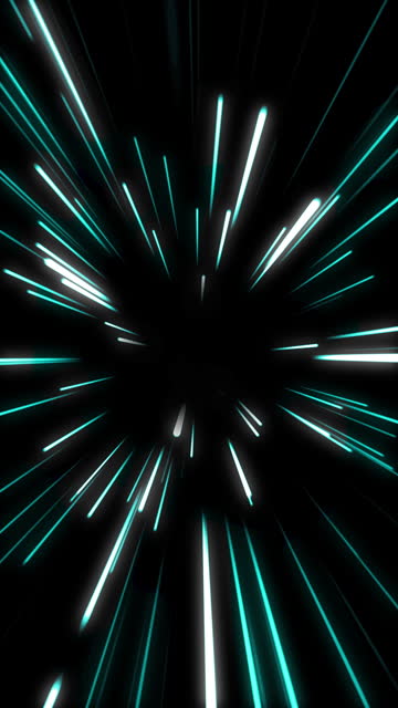 Loop animation video of radial blue light scrolling