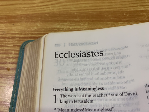 Ecclesiastes Old Testament Book of the Holy Bible