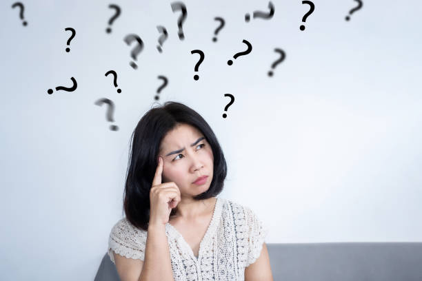 istock Asian woman age 40 having problem with memory loss, forgetful, alzheimer 2129165190
