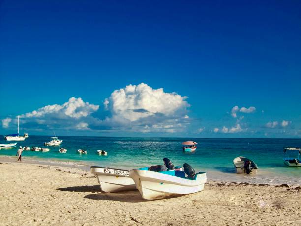 Dominican Republic boats and beach