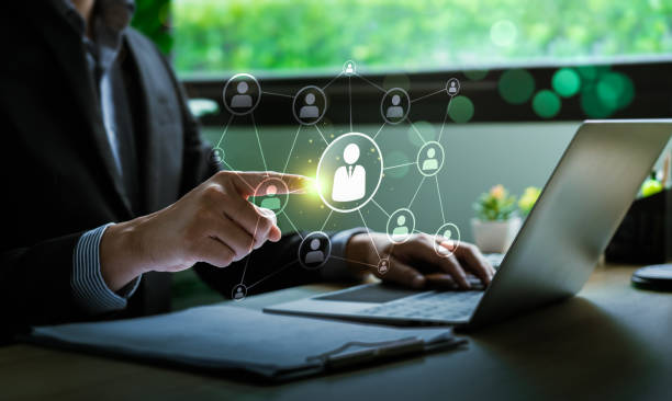 istock HR management concept, is the administration of human resources within an organization, focusing on recruitment, training, conflict resolution, and fostering a productive organizational culture. 2129207285