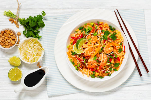 istock pad thai with shrimps, peanuts, eggs, bean sprouts 2129274286