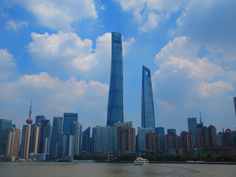 This is Shanghai Tower, located in Shanghai, China. This colossal mega structure is the current tallest building in China, and third tallest building in the world at 632 meters tall. Visitors can access the tower's observation deck on the 118th and 119th floors for an unparalleled 360-degree view of China's most spectacular city.