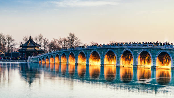 istock Seventeen Arch Bridge in Summer Palace in Beijing 2129352535