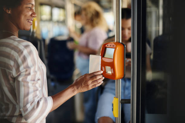 istock Digital wallet payment in public transportation! 2129356173