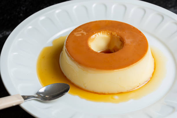 istock Traditional brazilian milk pudding also known as 'pudim de leite' 2129368072
