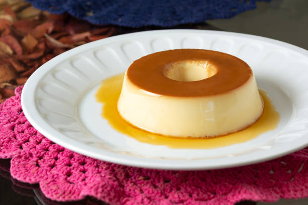 istock Traditional brazilian milk pudding also known as 'pudim de leite' 2129368075