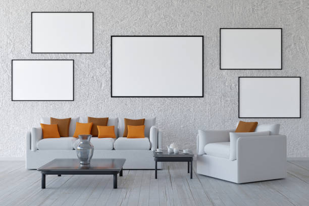 istock Home, living room, sofa and armchairs. 2129403848
